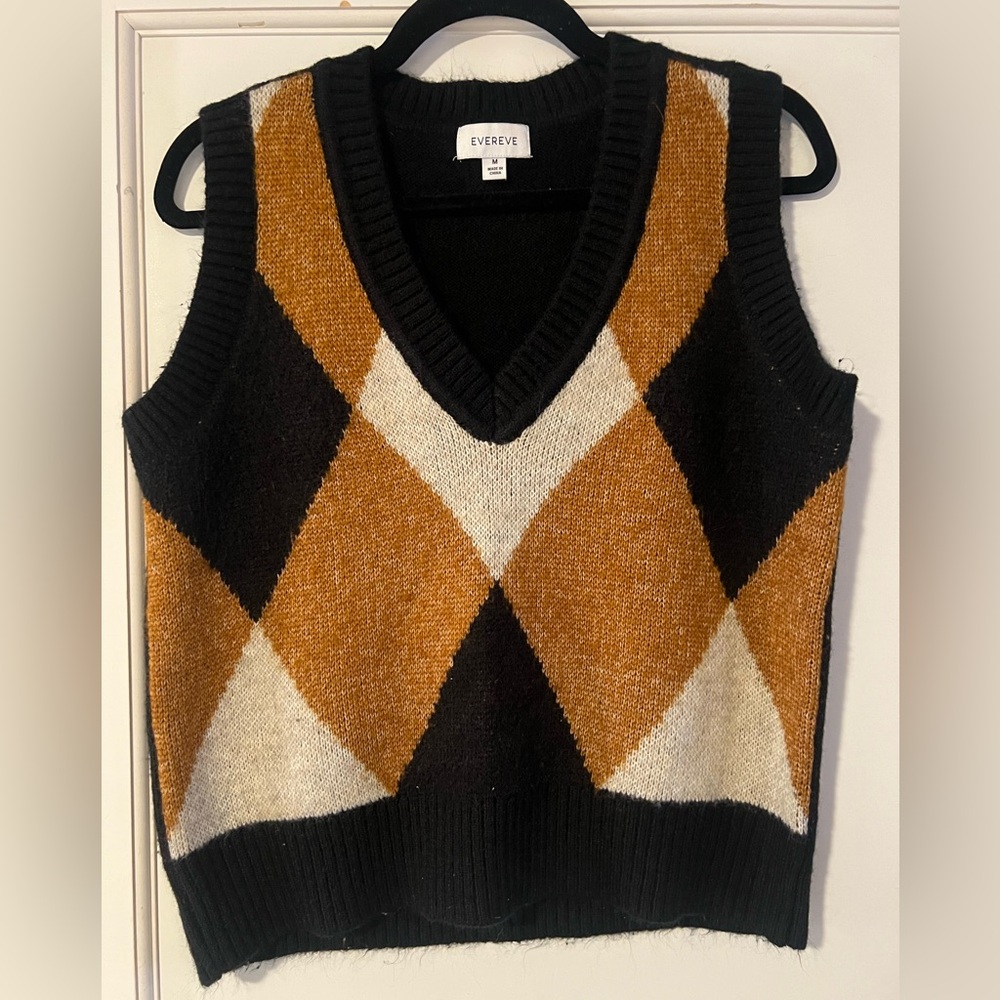 Evereve Black Knit Sweater Vest